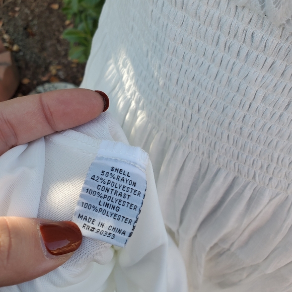 NWT WHITE TIERRED DRESS SIZE 2X - Picture 8 of 10